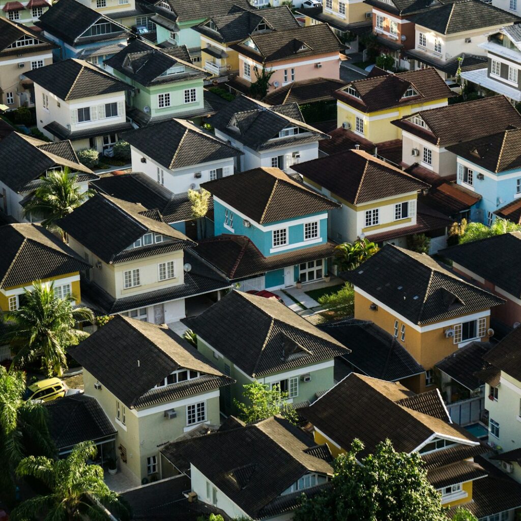 aerial photography of rural